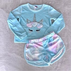 NWT Bmagical girls size 4 two piece loungewear set